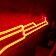 AK-47 Machine Gun Red Neon Sign