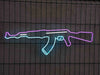 Ak47 light sign Rifle neon sign Boys room neon sign