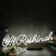 Al Roshinah White Neon Sign