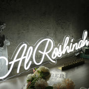 Al Roshinah White Neon Sign