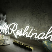 Al Roshinah White Neon Sign