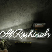 Al Roshinah White Neon Sign