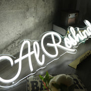 Al Roshinah White Neon Sign