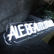 Ale Beauty Studios White Neon Sign