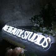 Ale Beauty Studios White Neon Sign