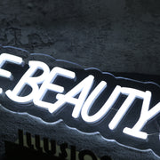 Ale Beauty Studios White Neon Sign