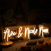 Alex And Nicole Nunn Yellow Neon Sign