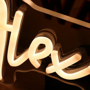 Alex And Nicole Nunn Yellow Neon Sign