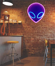 Alien Head LED Neon Sign