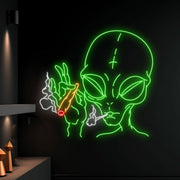 Alien Smoking Led Neon Sign Smoking Led Light Smoking Sign