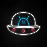 Alien Spaceship Neon Sign