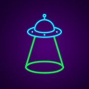 Alien Ufos Neon Sign