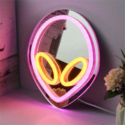 Aliens Shape Mirror LED Neon Sign