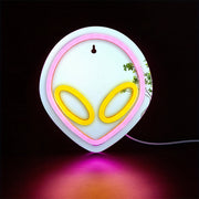 Aliens Shape Mirror LED Neon Sign