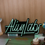 Alily Labs Green Neon Sign