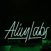 Alily Labs Green Neon Sign