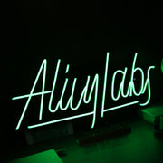 Alily Labs Green Neon Sign