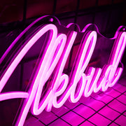 Alklud Neon Sign