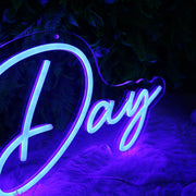 All Day Blue Neon Sign