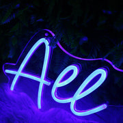 All Day Blue Neon Sign