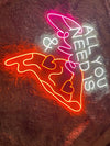 All I Need Is You And Pizza Led Neon Sign Pizza Led Sign Pizza Restaurant Deco