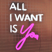 All I Want Is You Neon Sign