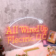 All Wired Up Flectric LLC Red Neon Sign