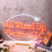 All Wired Up Flectric LLC Red Neon Sign