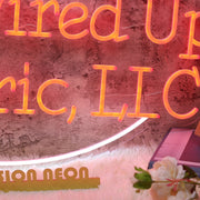 All Wired Up Flectric LLC Red Neon Sign