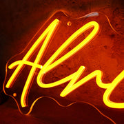 Alright Red Neon Sign