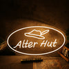 Alter Hut Yellow Neon Sign