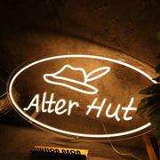 Alter Hut Yellow Neon Sign