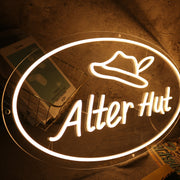 Alter Hut Yellow Neon Sign