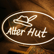 Alter Hut Yellow Neon Sign