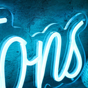 Alterations Blue Neon Sign