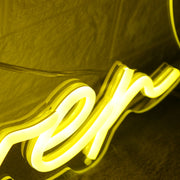 Always And Forever Yellow LED Neon Sign