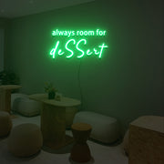 Always Room For Dessert Neon Sign Lights Night Lamp Led Neon Sign Light For Home Party