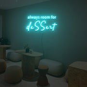 Always Room For Dessert Neon Sign Lights Night Lamp Led Neon Sign Light For Home Party