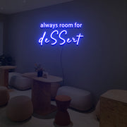 Always Room For Dessert Neon Sign Lights Night Lamp Led Neon Sign Light For Home Party