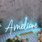 Amelione Blue Neon Sign