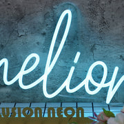 Amelione Blue Neon Sign