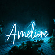 Amelione Blue Neon Sign