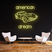 American Dream Car Neon Sign