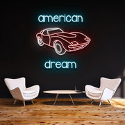 American Dream Car Neon Sign