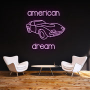 American Dream Car Neon Sign