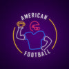 American Football Neon Sign