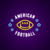 American Football Neon Sign