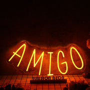 Amigo Orange Neon Sign