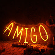 Amigo Orange Neon Sign