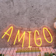 Amigo Orange Neon Sign